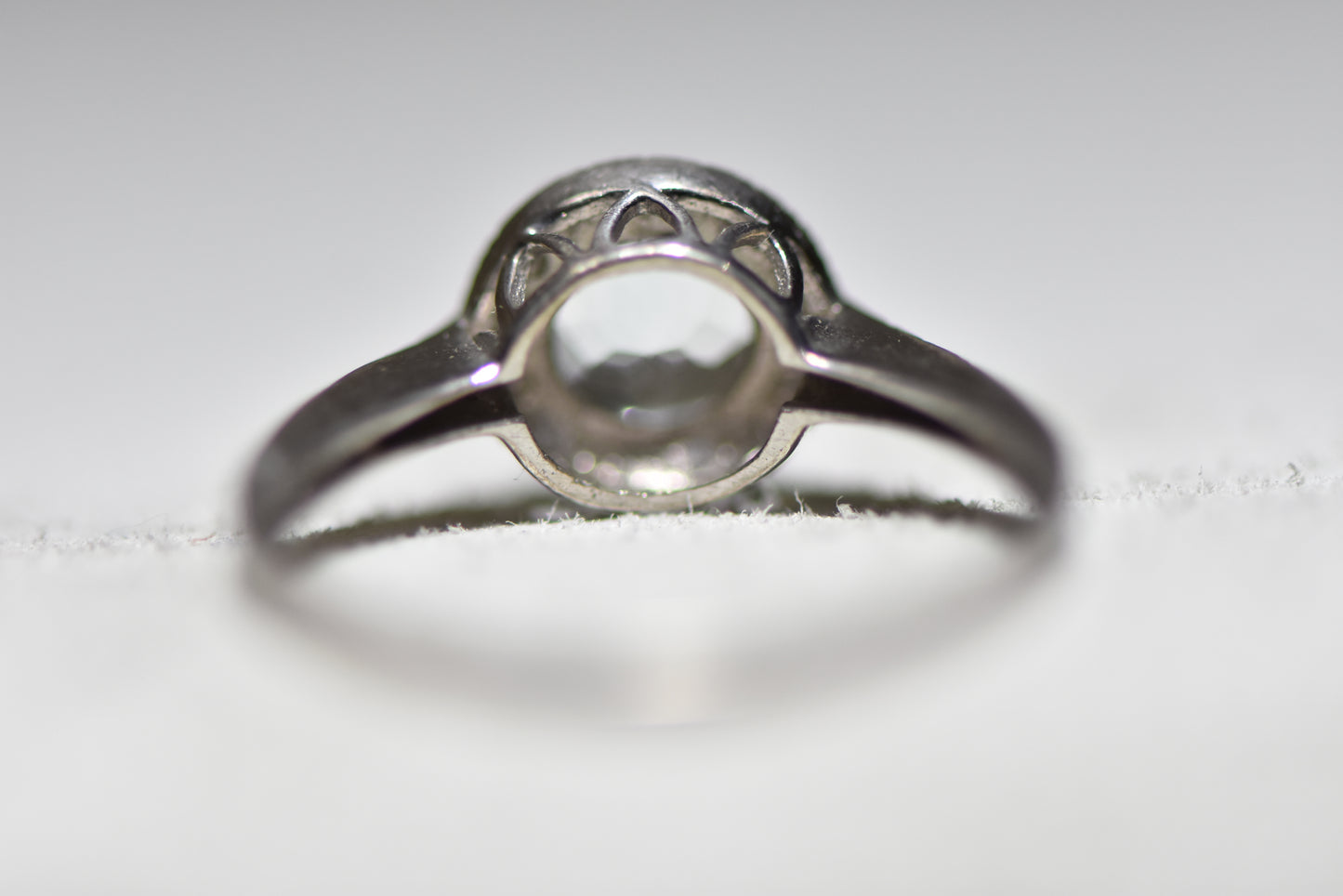 Love crystal ring cocktail wedding sterling silver women girls