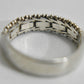 Chain ring Size 8.75 chain link thumb biker band sterling silver