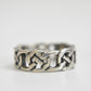 Celtic ring Irish knots woven thumb band sterling silver women  Size 6.25
