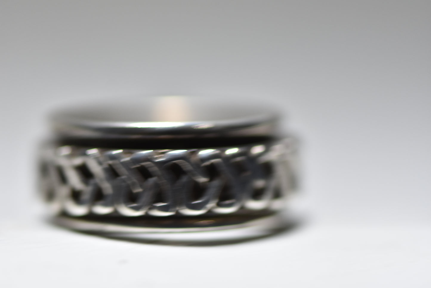 Celtic spinner ring size 6.50 band Irish knots sterling silver