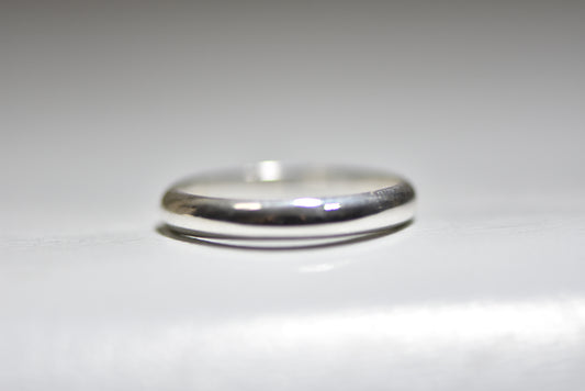 Plain band stacker ring wedding sterling silver women men e