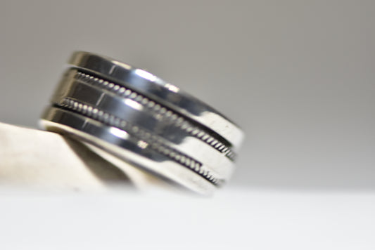 spinner ring rope southwest band women men sterling silver