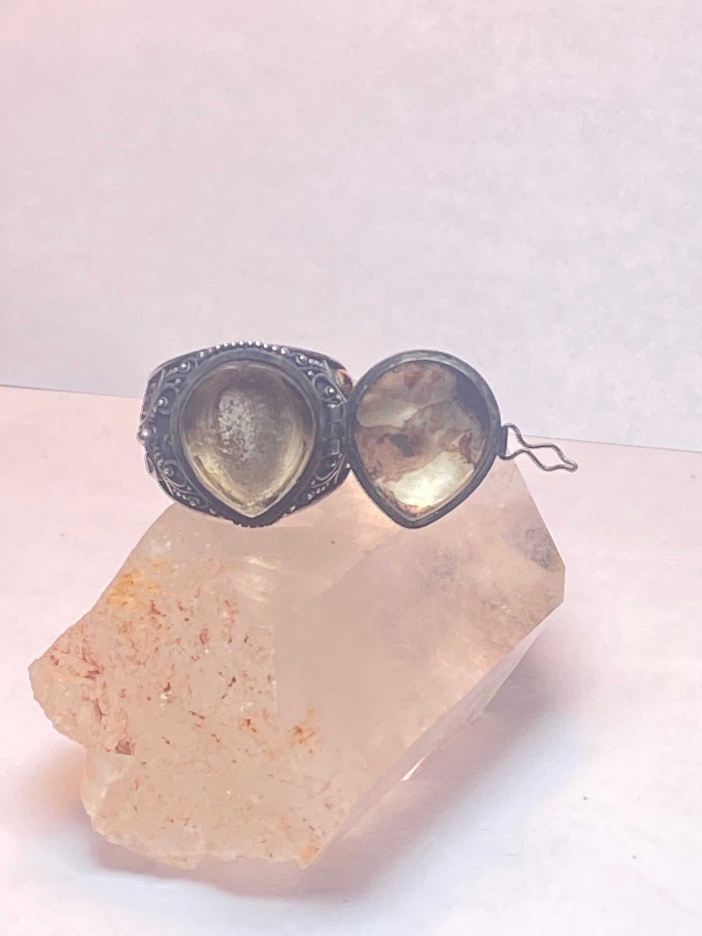 Poison ring size 8.50 teardrop sterling silver women