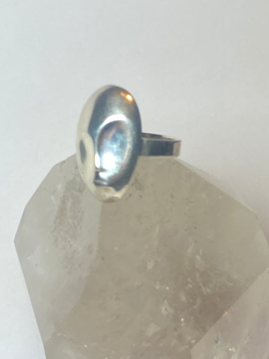 Face ring mask Munch sterling silver women girls