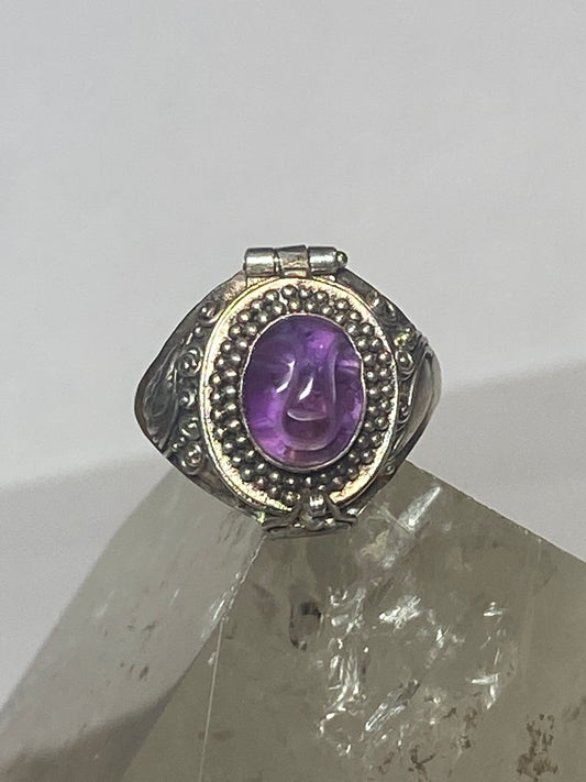 poison ring face mask sterling silver women girls