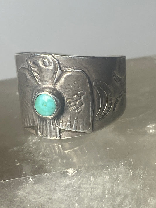 Phoenix ring size 5.25 southwest turquoise sterling silver women girls