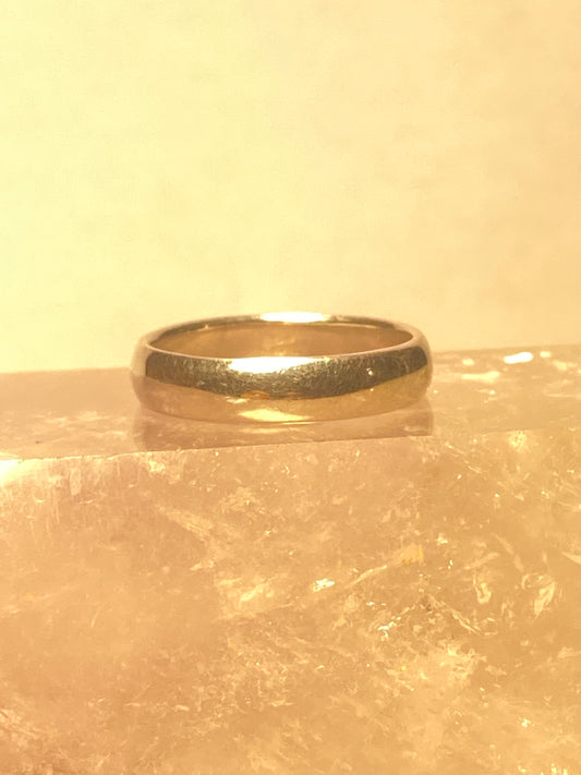 wedding ring size 8.25 plain band sterling silver southwest women men