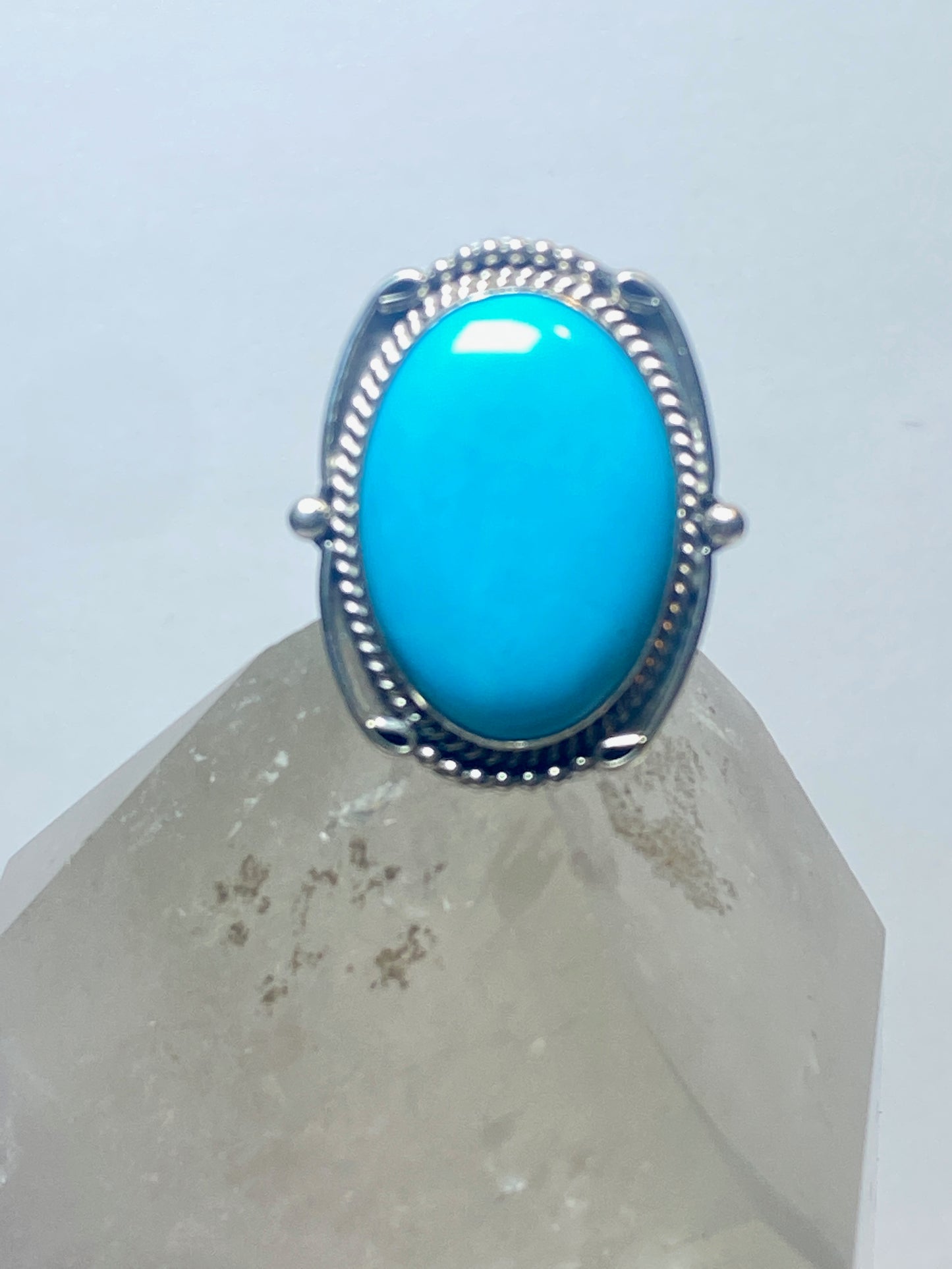 Turquoise ring Calladitto Navajo sterling silver women girls