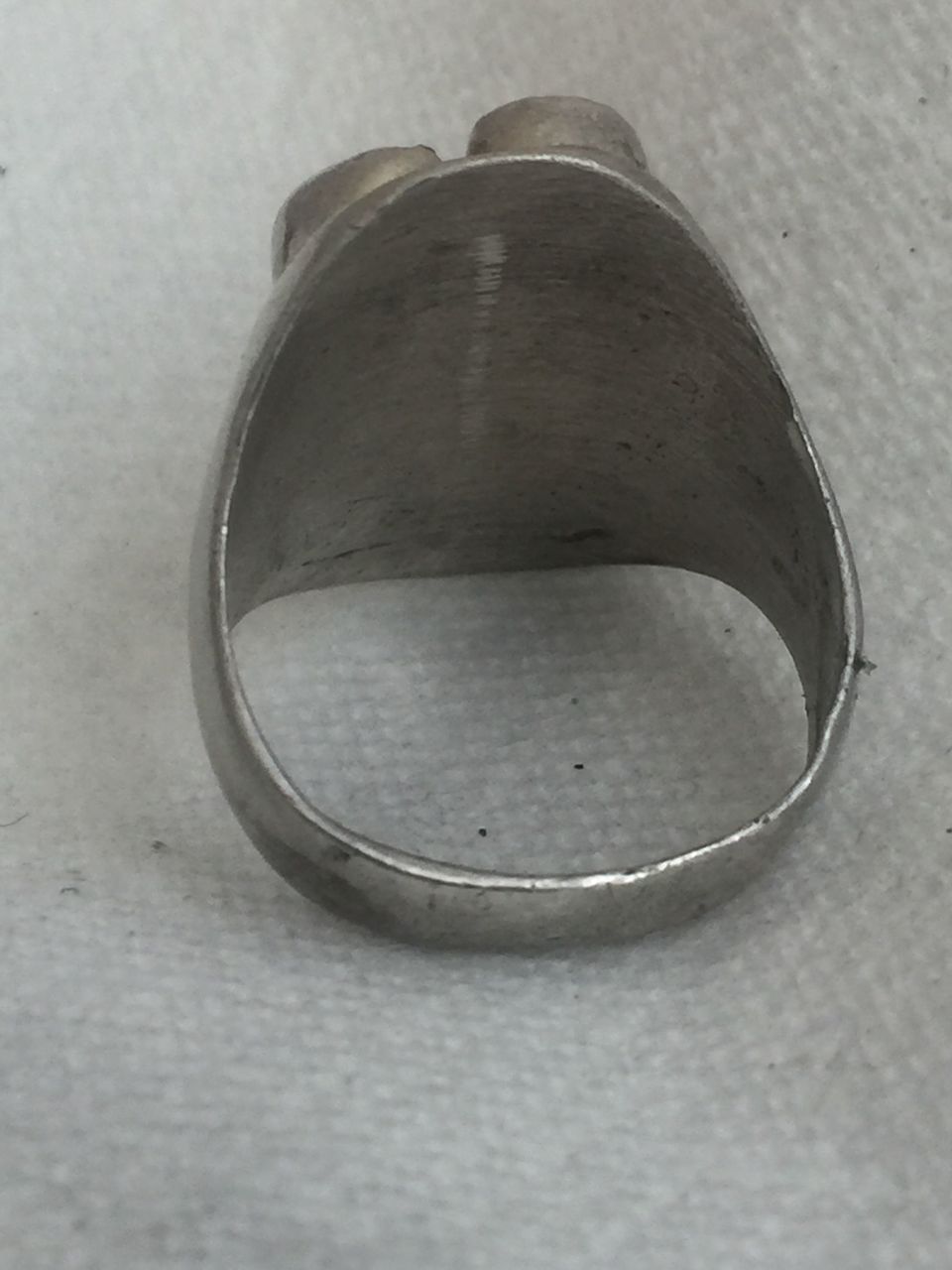 Vintage Sterling Silver Southwest Tribal Turquoise Ring Men Size 11 12.9g