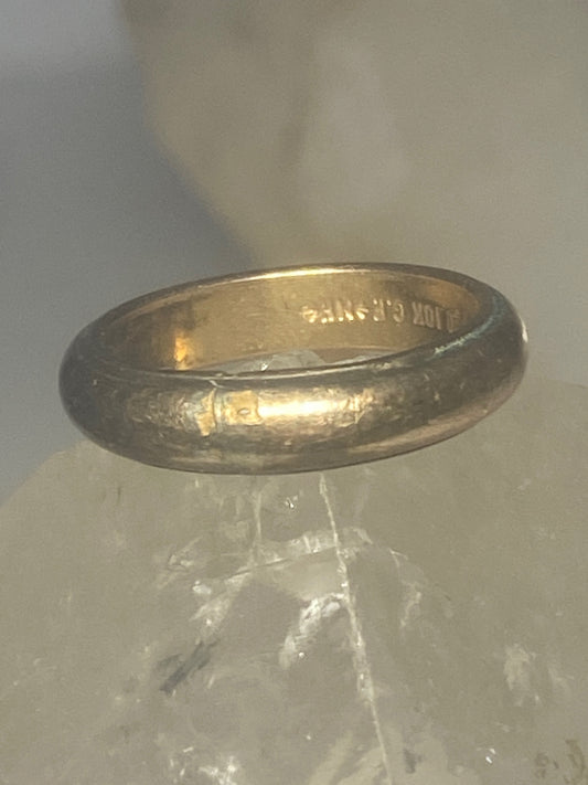Wedding ring 1/20 10K gold filled band women girls