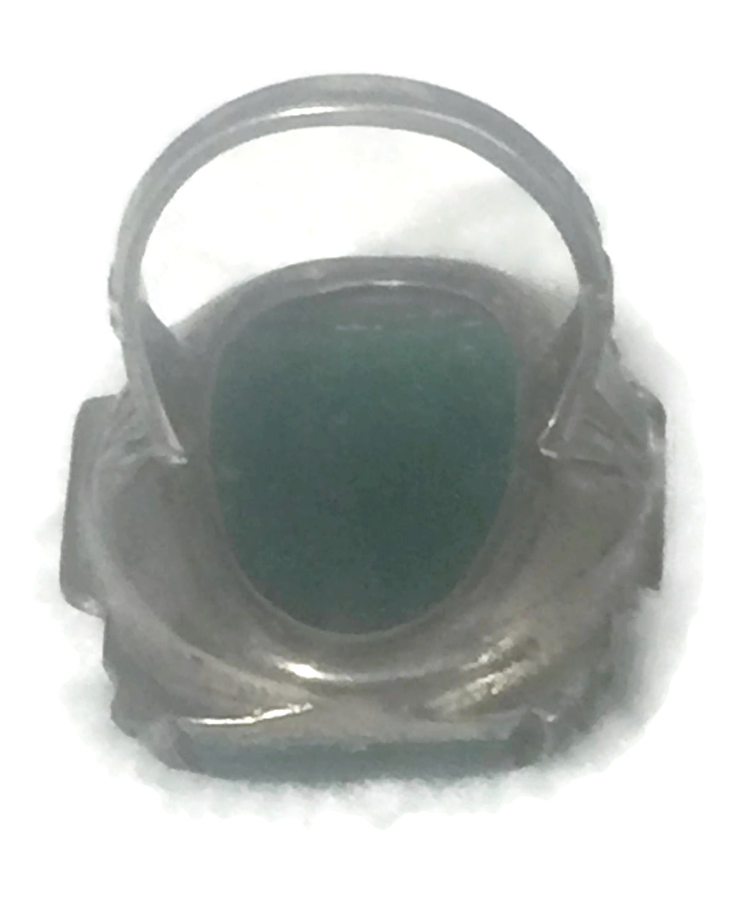 Jade Ring Art Deco Sterling Silver Marcasites Size 4 AS IS