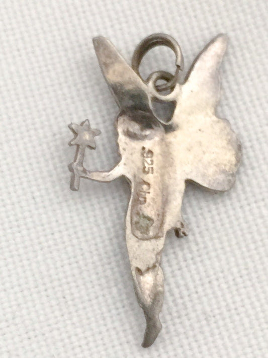 Fairy Angel With Wings and Star Sterling Silver Vintage