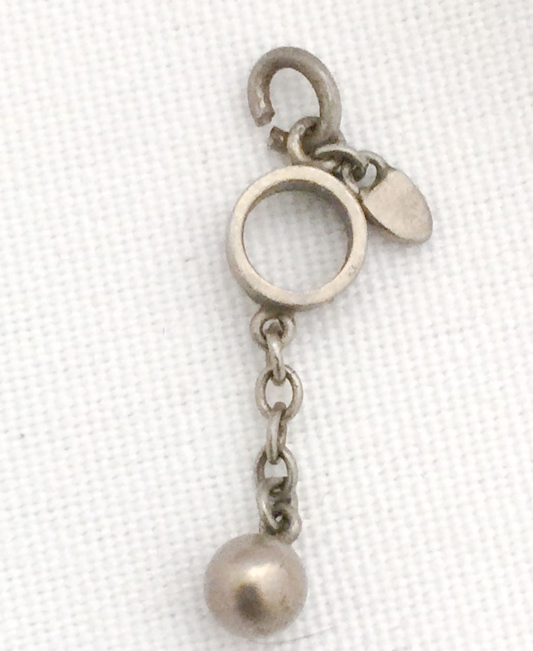 Vintage Sterling Silver Ball & Chain Charm Moves