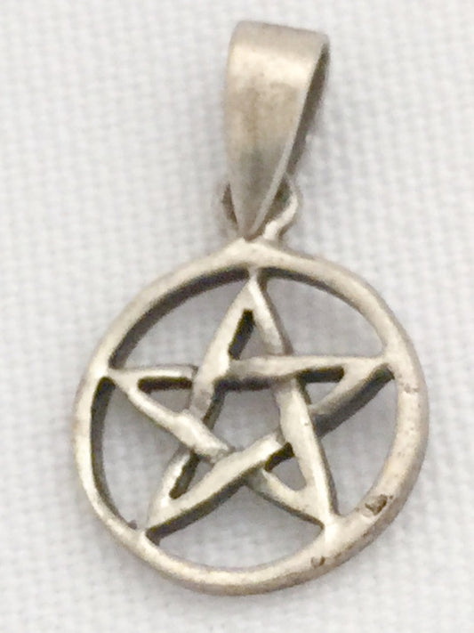 Pentagram Charm Vintage Sterling Silver