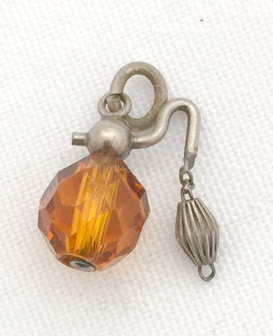 Perfume Charm Spray Bottle Sterling Silver Vintage