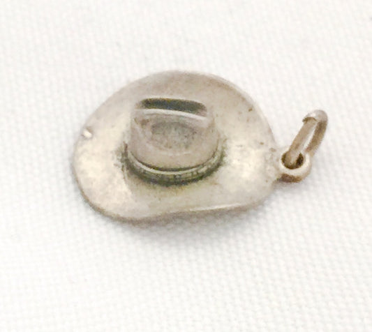 Cowboy Hat Charm Sterling Silver Vintage