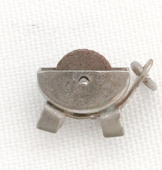 Knife Sharpener Stone Moves Charm Vintage Sterling Silver