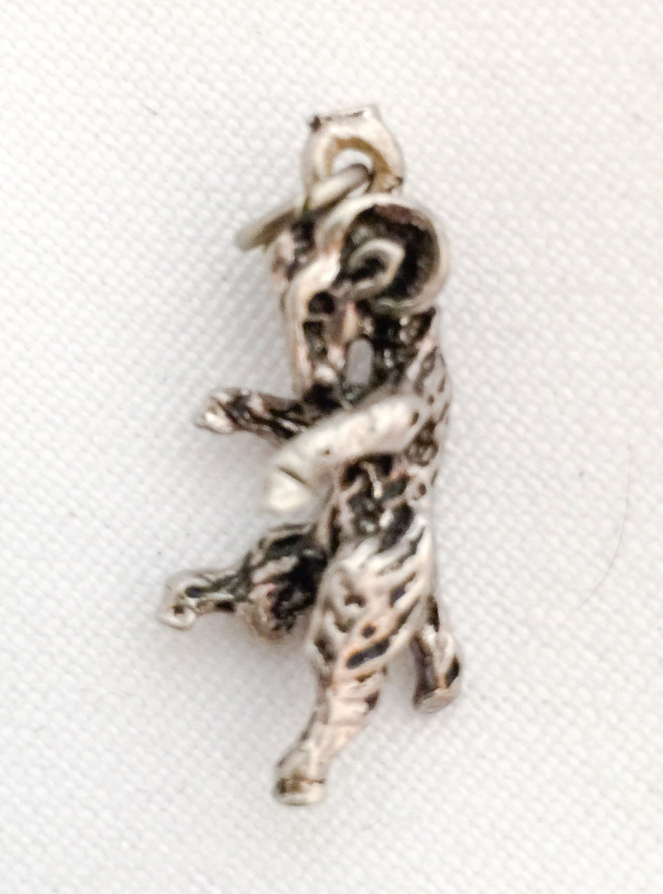 Ram w Horns Charm Sterling Silver Vintage