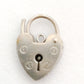 Lock that Opens Closes Charm Sterling Silver Vintage  Heart