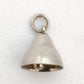 Bell Charm Sterling Silver Vintage Wide Cone Shape