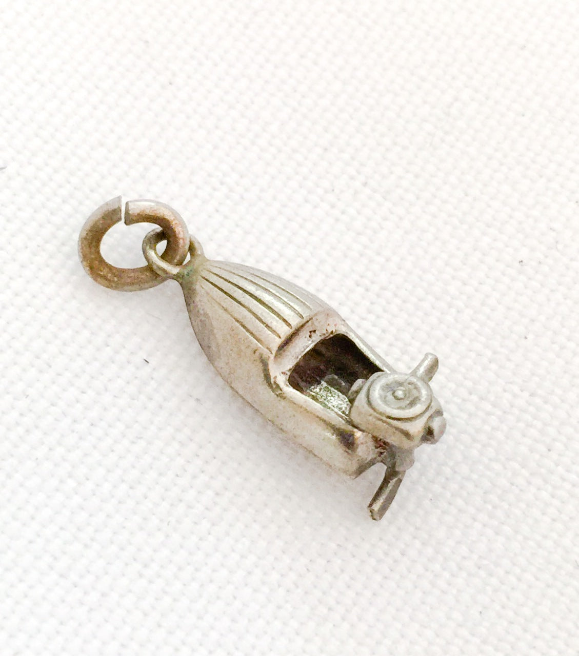 Motor Boat Propellor Moves Charm Sterling Silver Vintage