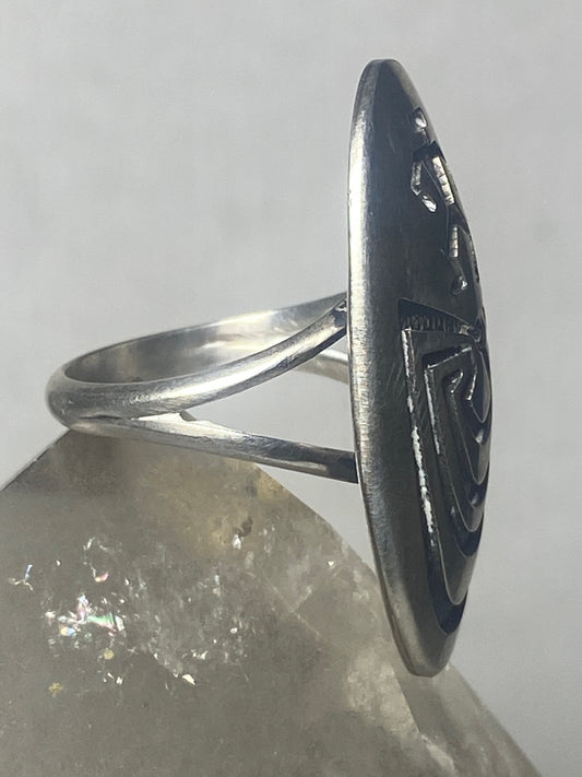 Man in the Maze ring sterling silver women IHMSS