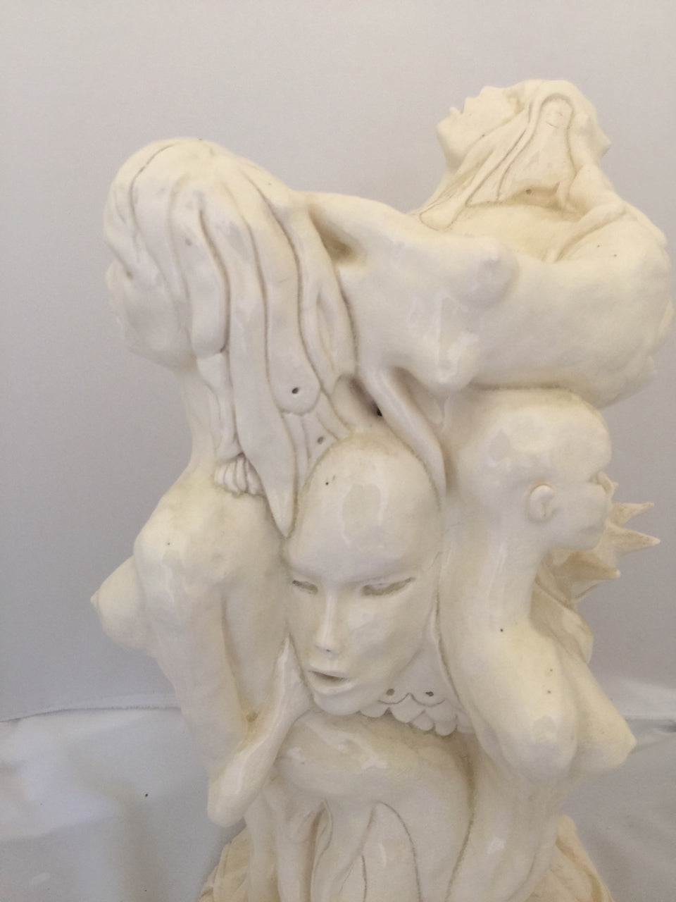 Porcelain Figurative Sculpture "Growing"