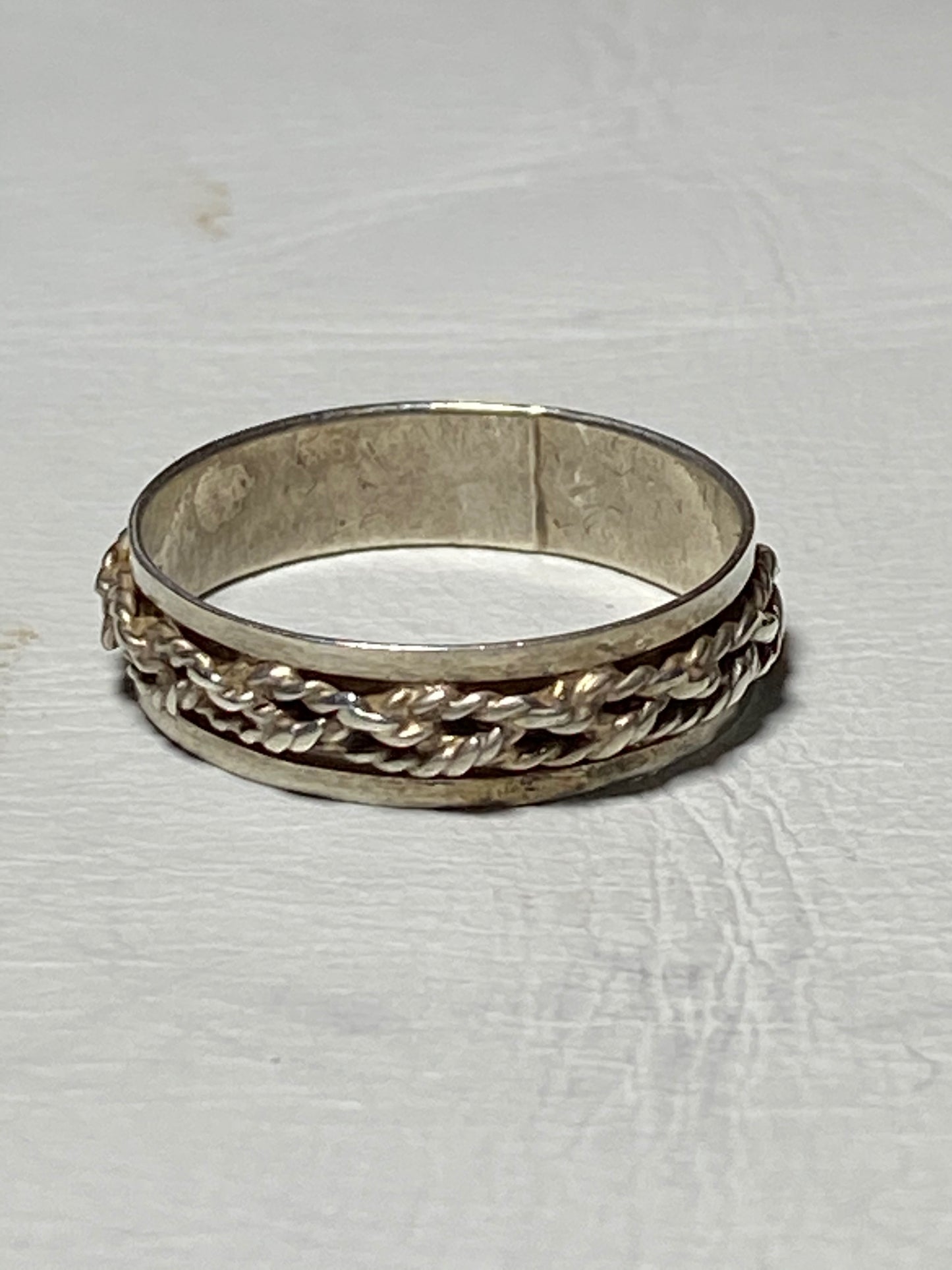 Rope ring tribal stacker band southwest sterling silver women girls