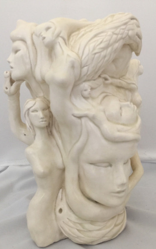 Porcelain Figurative Sculpture "Merged"