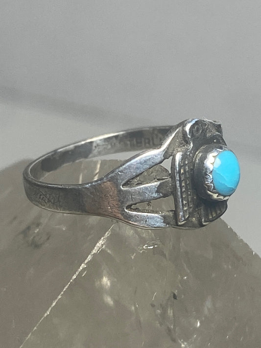 Phoenix ring Navajo band turquoise southwest sterling silver women girls