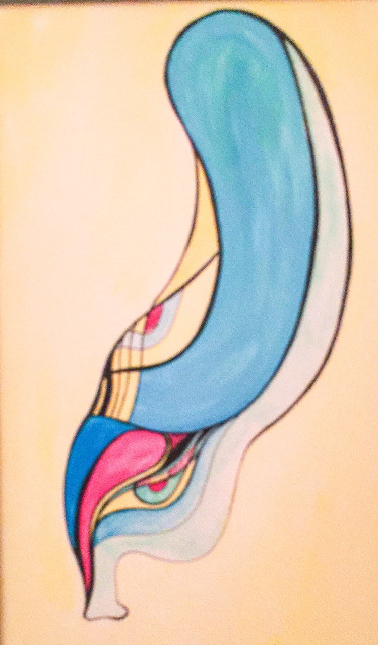 Original Watercolor Painting on Paper "The Double Eye"