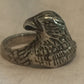 Vintage Sterling Silver Eagle Bird Ring Band Size 6.5  5.1g