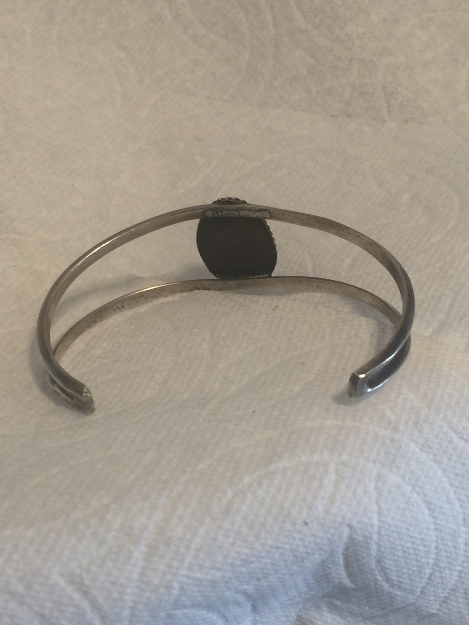 Navajo Turquoise Cuff Bracelet Vintage Sterling Silver Weight 12g