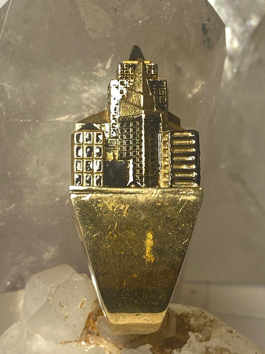 City Scape size 11.25 ring buildings architectural band