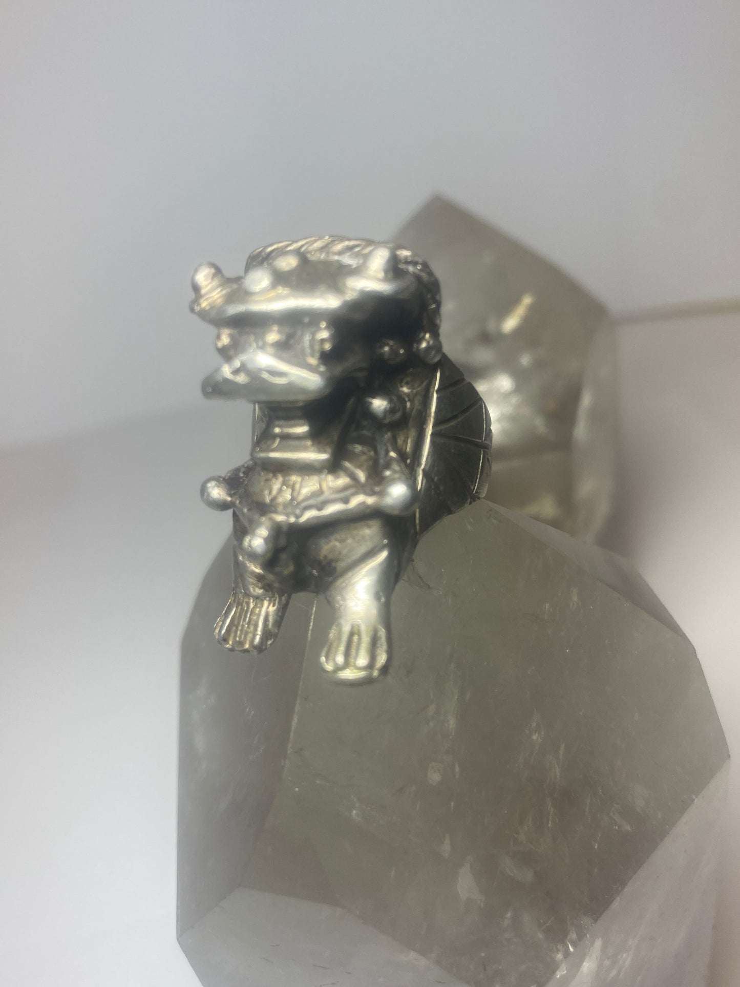 Kachina ring figurative sterling silver men women