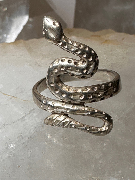 Snake ring size 5.75 band sterling silver women