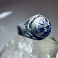 Poison ring size 6.25  rope  band sterling silver women