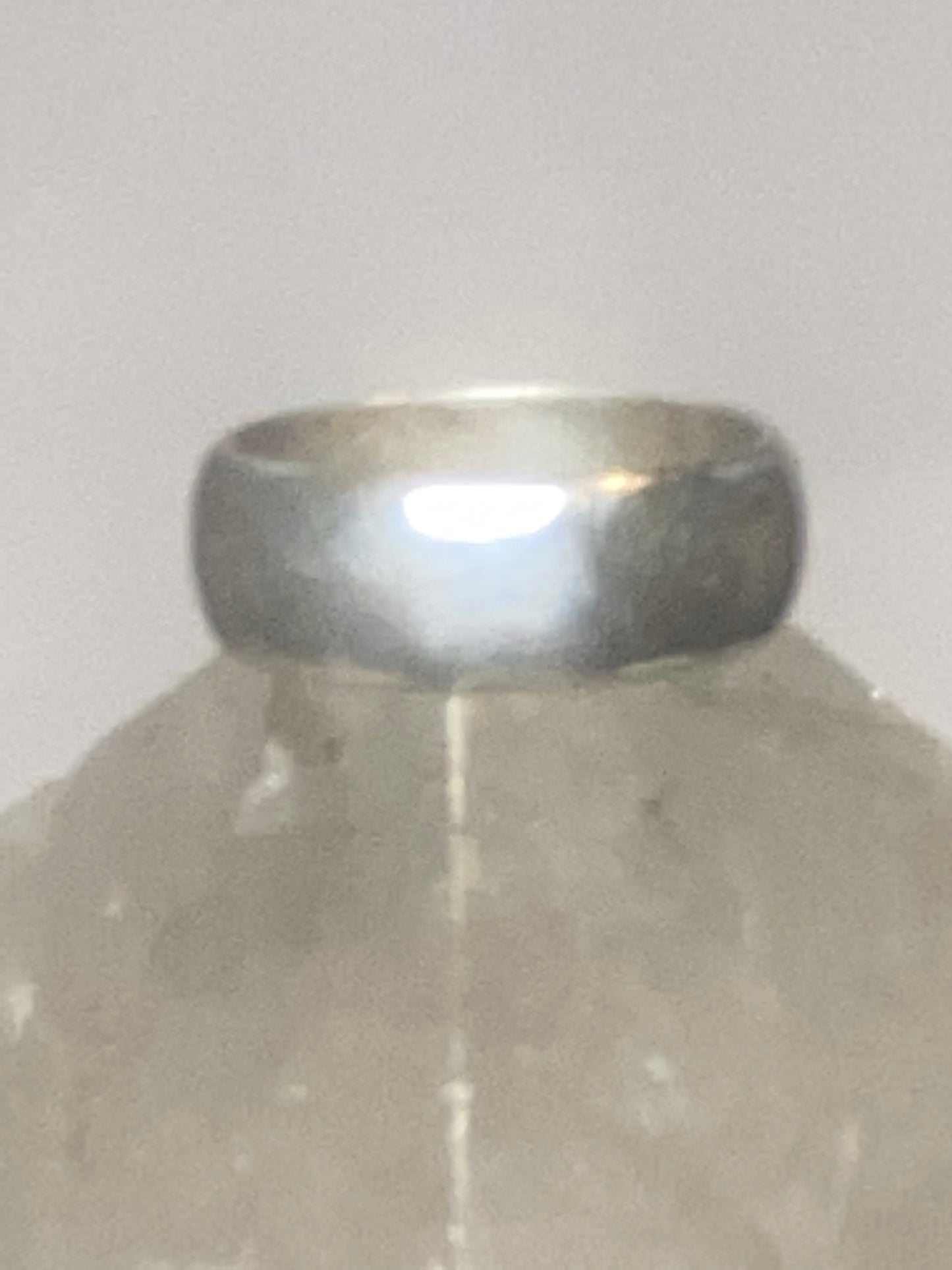 Plain ring wedding band size pinky 5.50 sterling silver Q