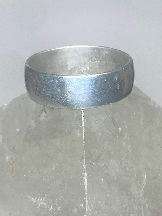 Plain ring wedding band size 7.75 pinky sterling silver T