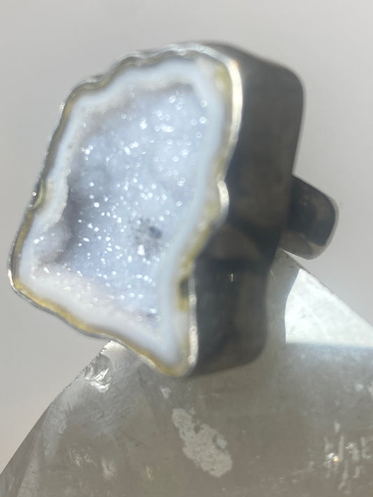 Druzy ring by Charles Albert sterling silver