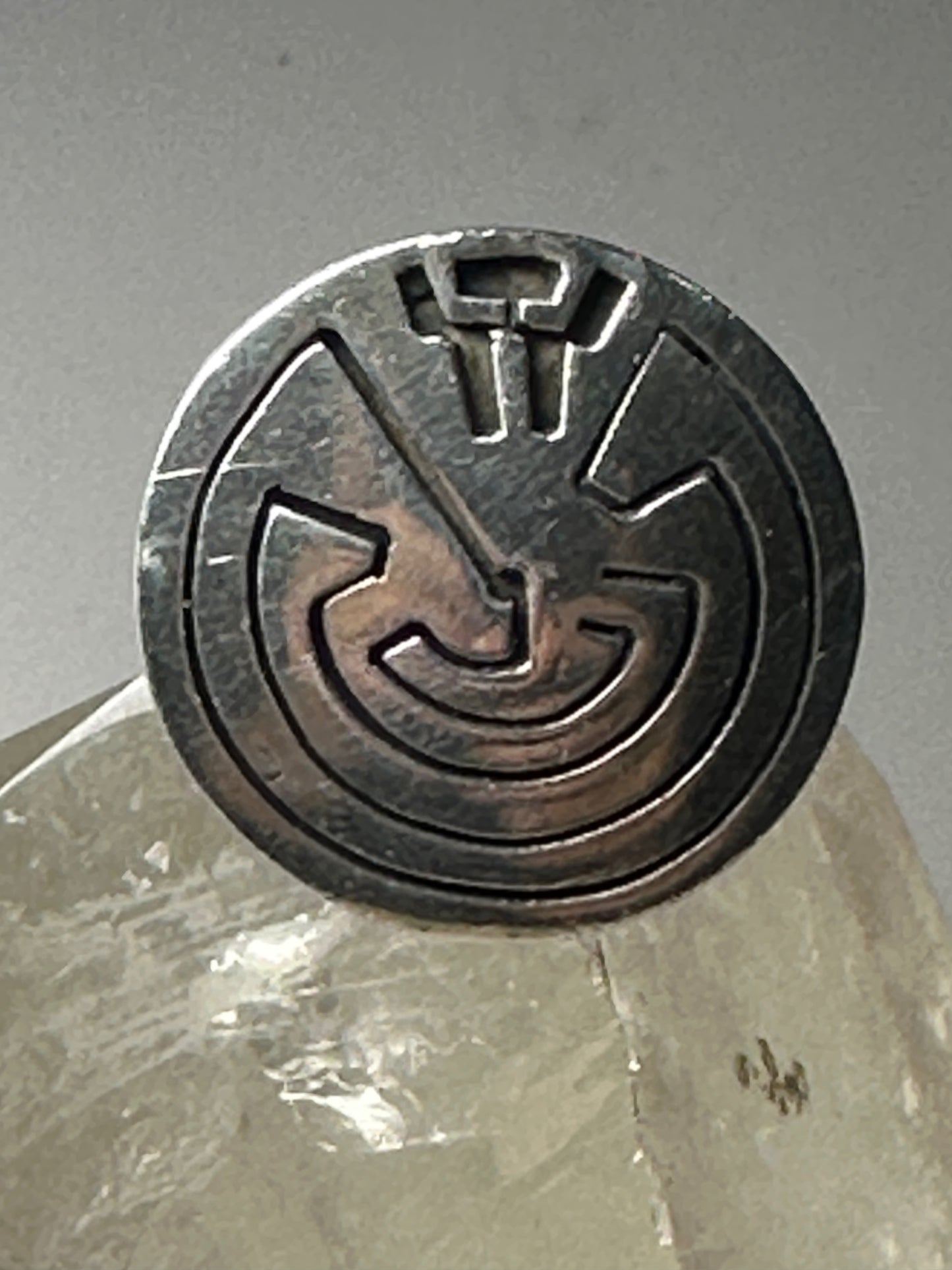 Man in Maze ring size 7.75 Mexico sterling silver women men