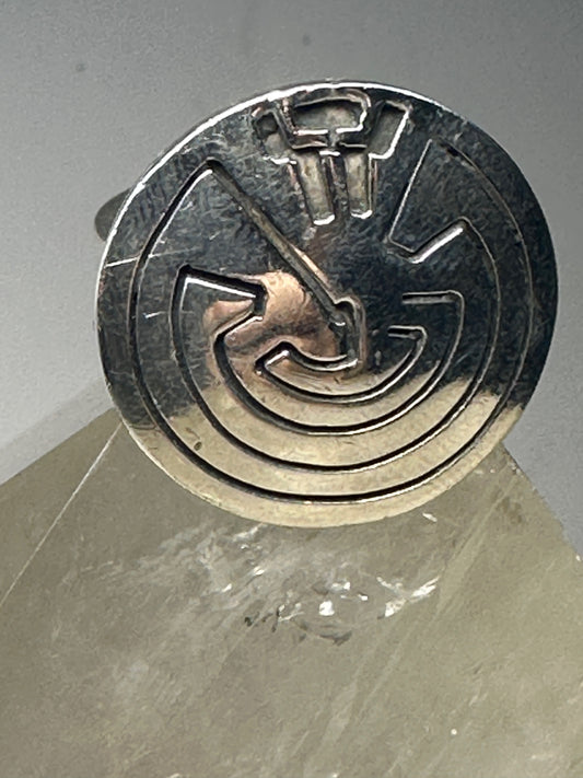 Man in Maze ring size 7.75 Mexico sterling silver women men