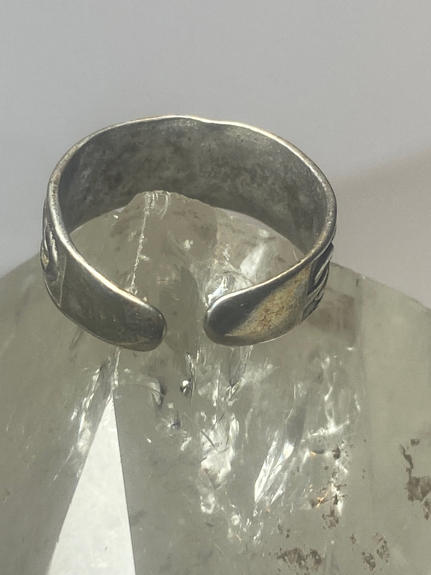 Toe ring Celtic knot band sterling silver women girls