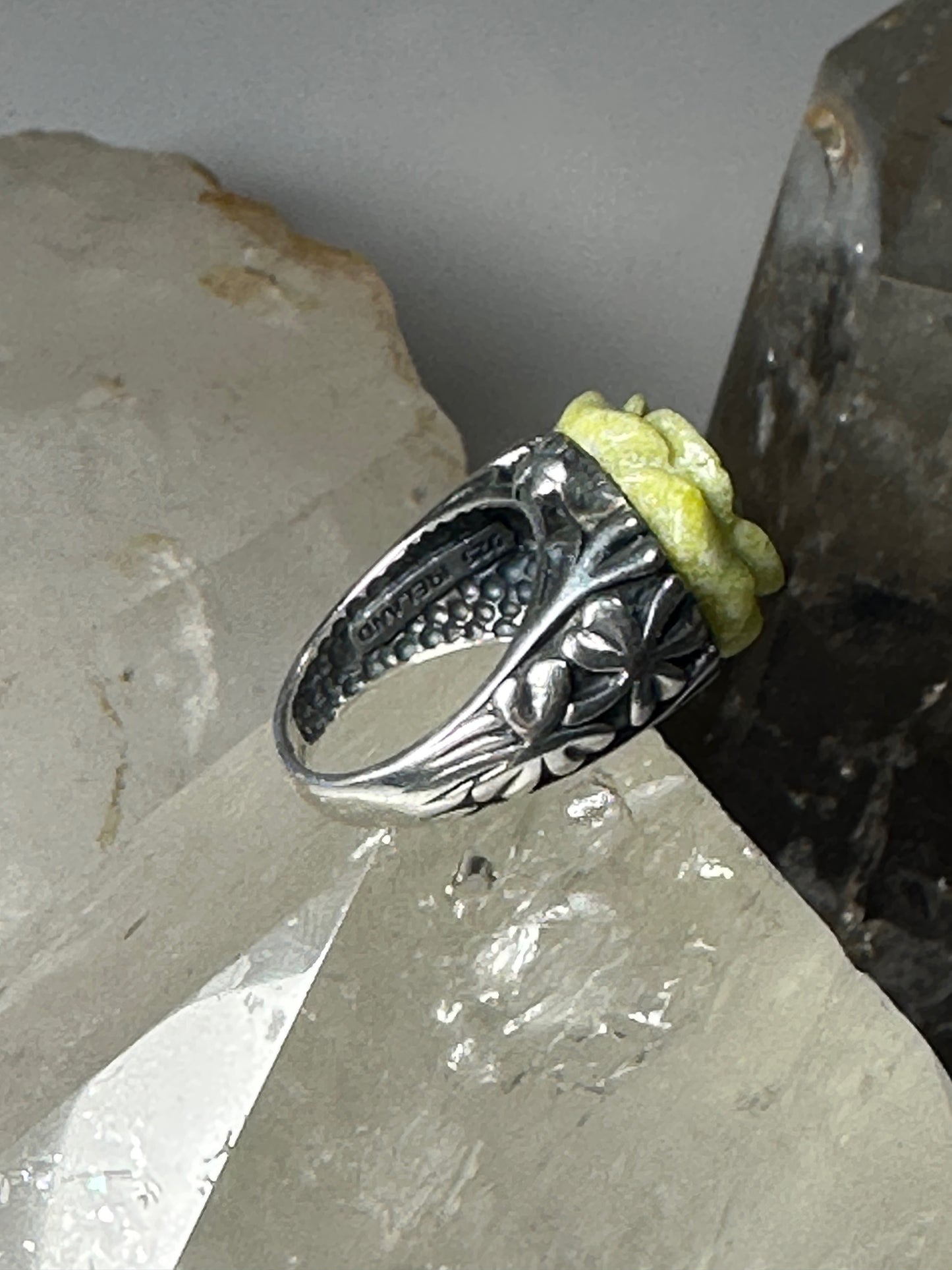 Irish Rose ring size 4.75 connemara band sterling silver women