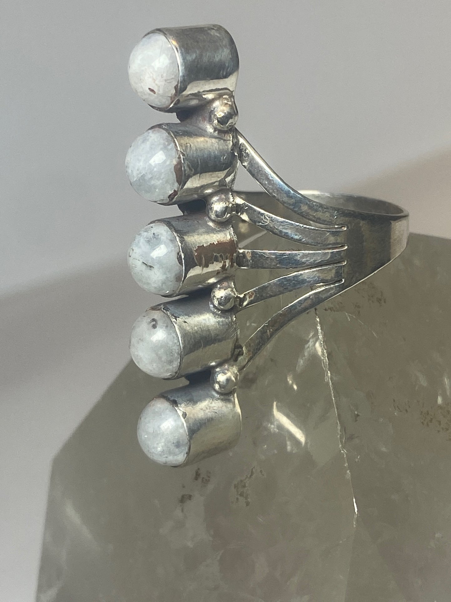long moonstone ring southwest sterling silver girls women