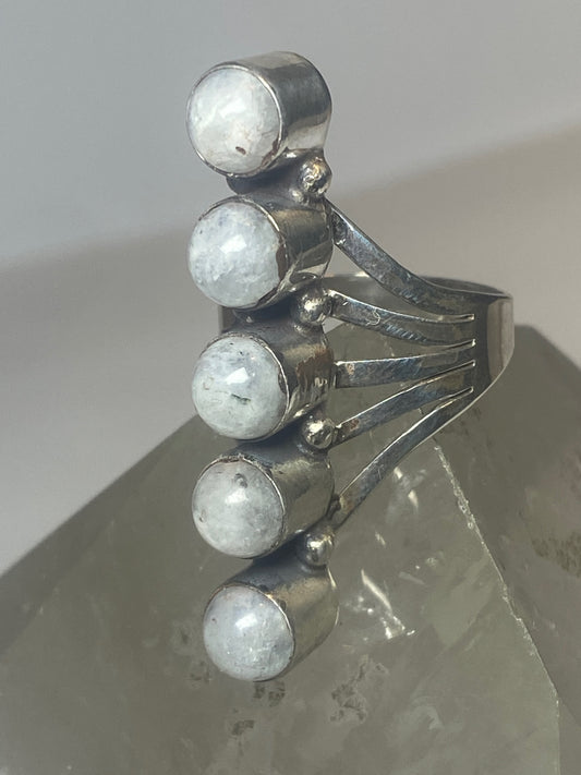 long moonstone ring southwest sterling silver girls women