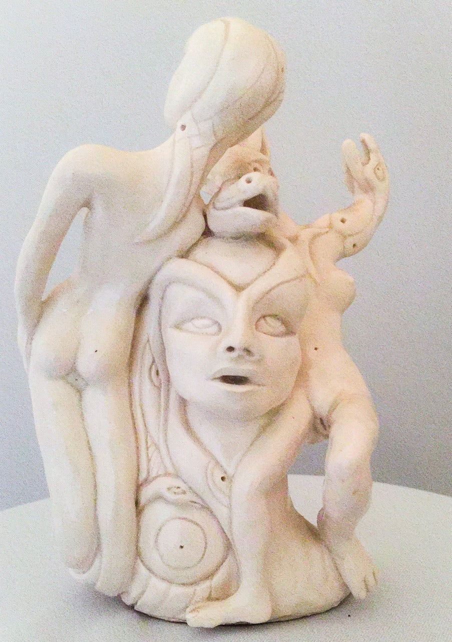 Figurative Porcelain Sculpture Alien