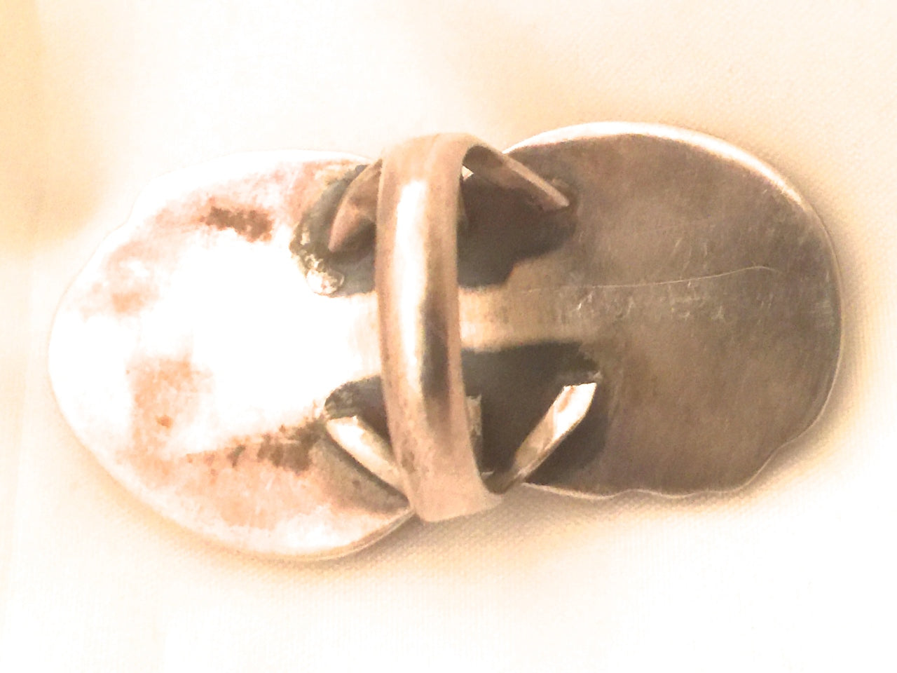 Vintage Sterling Silver Turquoise Tribal Southwest Ring Feather Size 7 Weight 20.1g