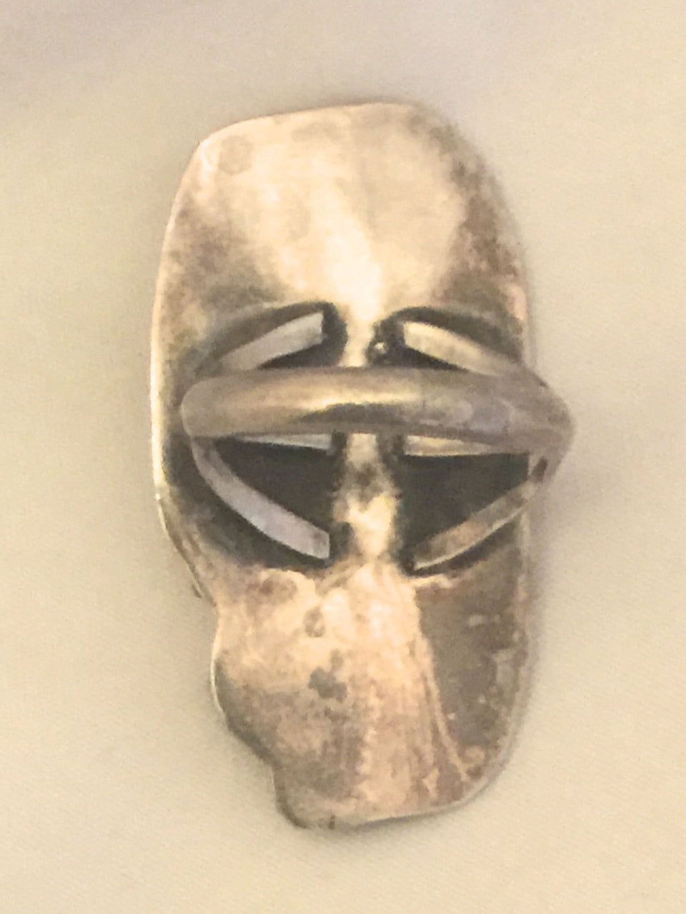 Navajo Sterling Long Silver Turquoise & Coral Ring W Feather Pinky Size 5 Weight 8g