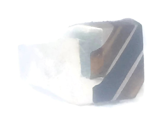 Tiger Eye Ring Sterling Silver Mexico Size 11 As Is